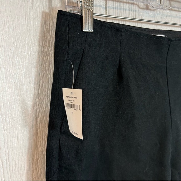 NEW Gap Black Pants Cropped Flare Wide Leg Size 8 - Picture 4 of 17